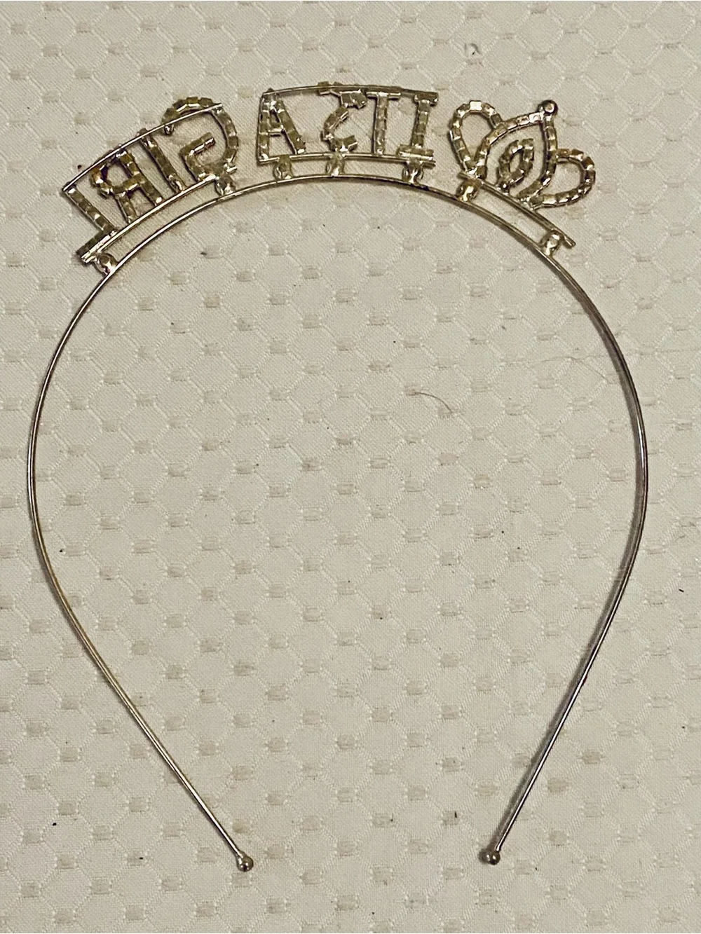 'It's a Girl' Pink Rhinestone Headband, Excellent Condition